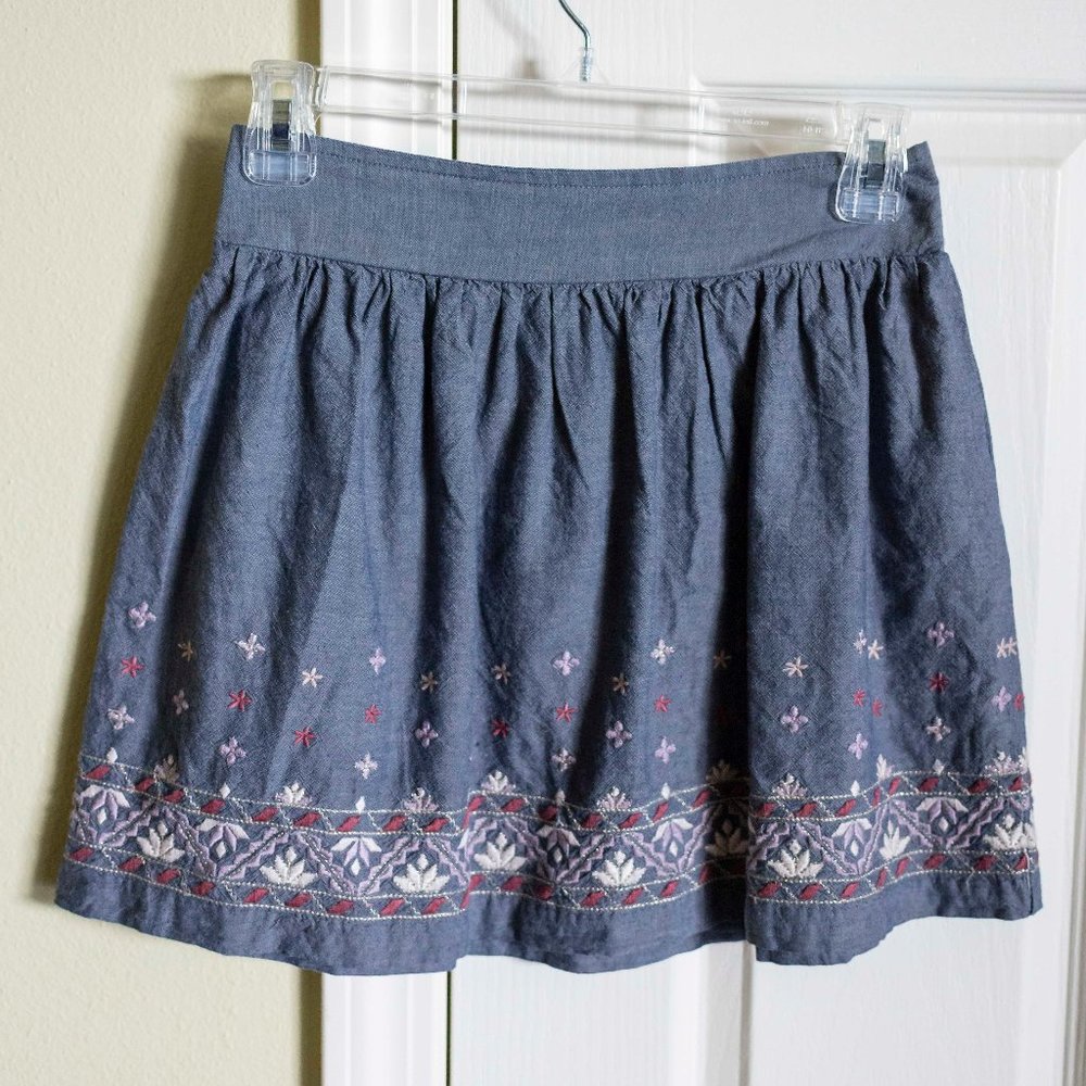 American Eagle Gray Skater Skirt